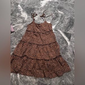 shein - cheetah print sundress
